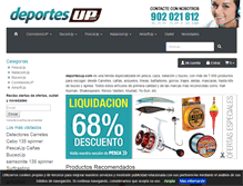 Tablet Screenshot of deportesup.com